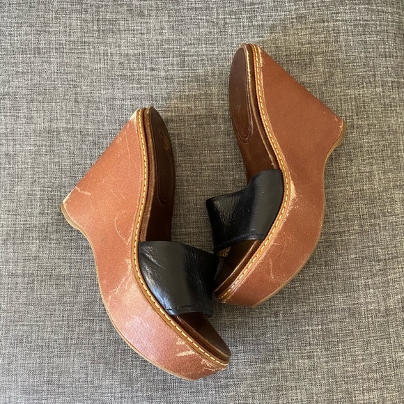 PRADA WEDGE MULES/SANDALS 39.5 - Picture 2 of 10